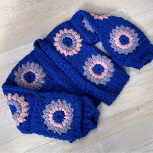 Chunky Knit Crochet Cardigan - Handmade